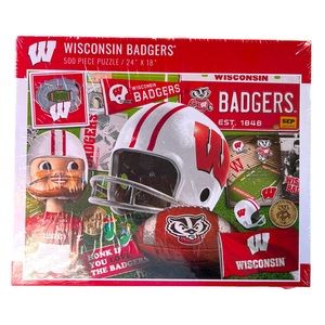 NEW! SEALED! You the Fan brand 500 piece Wisconsin Badgers puzzle!